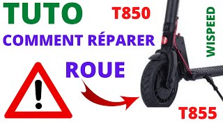 TUTO réparer roue crevé : WISPEED T850 et T855 PRO roue avant changer chambre à air ( XIAOMI M365 )