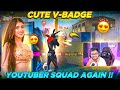 Malli Vacharu..!! Hindi V-Badge Girl Youtuber Guild Players🤩 - Free Fire Telugu - MBG ARMY