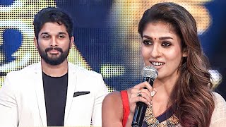Allu Arjun adored Nayanthara's energetic speech after receiving the Best Actress in Malayalam
