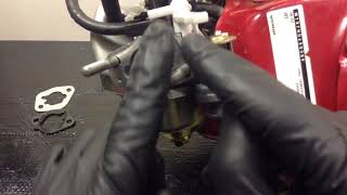 How To Put On A Carburetor On A Honda GX 120 (with The Gaskets)