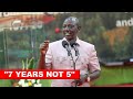 Finally Ruto speaks about increasing his term limit to 7 years and changing Constitution!