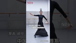 大四舞蹈生顶碗练习蒙古舞翩若惊鸿婉若游龙舞出别样风采！