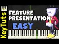 Feature Presentation [Deltarune Chapters 3+4] - Easy Mode [Piano Tutorial] (Synthesia)