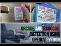 Quick way of QRcode and Barcode Detection in Real Time using openCV Python.