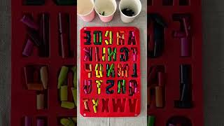 DIY Melted Crayon Alphabet Letters