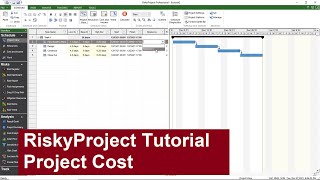 RiskyProject Tutorial: Project Cost