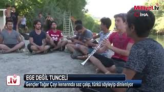 Deniz yerine göl, gitar yerine saz, \