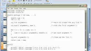 Variable Length Argument Lists 8.5