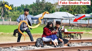King Cobra Snake Prank 🐍 (Part 6) | Fake Snake Prank Video on Girl | 4 Minute Fun