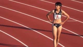 御家瀬緑 11.83( 1.0) 決勝 少年B 女子100m えひめ国体陸上2017