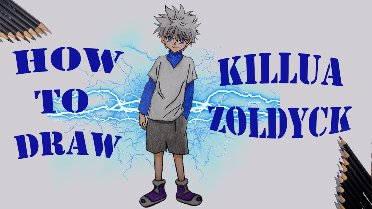 How To Draw Killua Zoldyck Step By Step!!!! Hunter X Hunter!!!! - YouTube