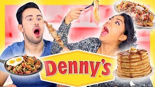 Trying DENNY'S Taste Test!
