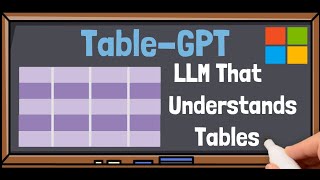 Table-GPT by Microsoft: Empower LLMs To Understand Tables