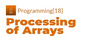 Java Programming[18] - Processing Of Arrays 1