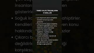 Temiz kalpli insanların 5 özelliği.#shorts #shortvideo #keşfet