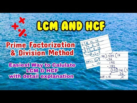 LCM And HCF| Easiest Way To Find Out LCM & HCF| Prime Factor & Division ...