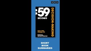 Book Summary #Shorts of 59 Seconds Think a Little,Change a Lot by Richard Wiseman