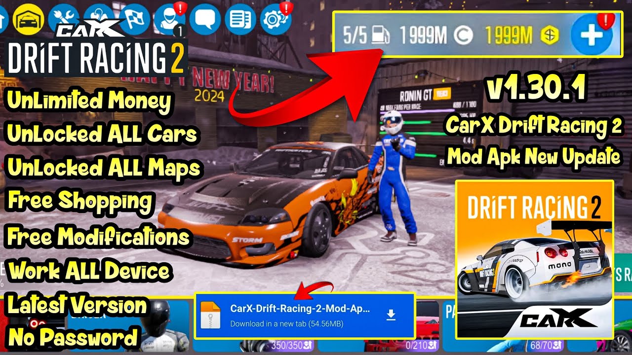 CarX Drift Racing 2 Mod Apk 1.30.1 Latest Version 2024 - Unlimited ...