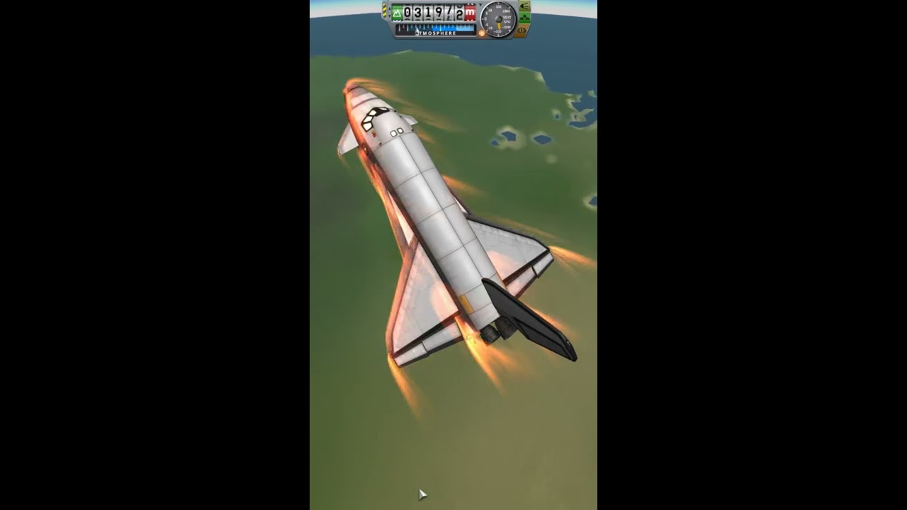 Shuttle Landing on the Runway Kerbal Space Program Short