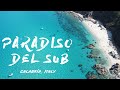 Spiaggia Paradiso del sub (Zambrone) drone view