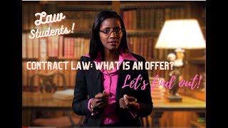 Contract Law - Introduction & Offer Part 1
