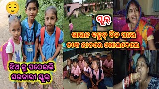 ଝିଅ କୁ ପଠେଇଲି ଅଙ୍ଗନ ବାଡ଼ି, ମୋ ଝିଅ ସ୍କୁଲ୍ ରେ ପୁରା ଚୁପ୍ ଚାପ୍ ହେଇଗଲା 😌 #odiavlog