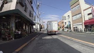 【自転車車載】ローソンストア100千住新橋店〜梅島駅〜足立区島根(2016/10/07)