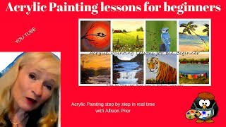 Have you painted THESE ? Acrylic Painting Tutorials for Beginners, step by step real time