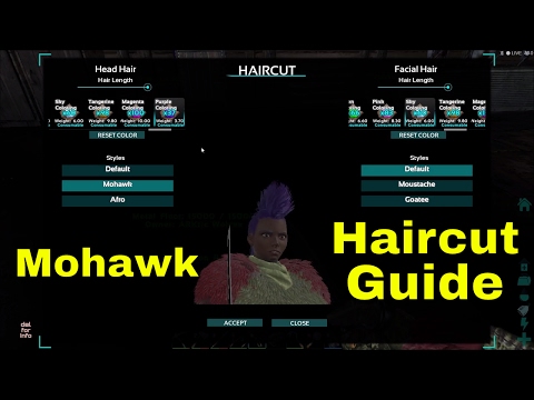 ARK Haircut guide - First time using the Scissor - Mohawk and coloring my own hair ARK Haircut guide - First time using the Scissor - Mohawk and coloring my own hair