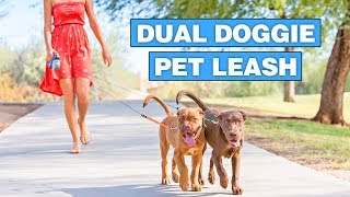 Dual Doggie Pet Leash - Double Retractable Dog Leash