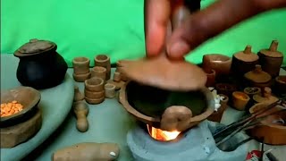 small kitchen best recipe. নিজের হাতে তৈরি ছোট ছোট বাসন তাতে বাঙালির সেরা রেসিপি😋