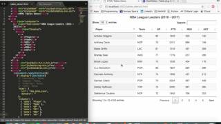 HTML Tables Tutorial: DataTables (Part 3/3)