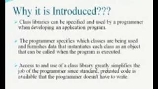 Class Libraries Part 1