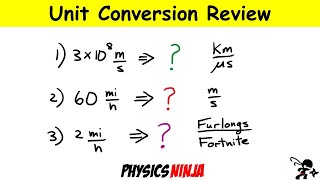Unit Conversion using Conversion factors: 3 Examples