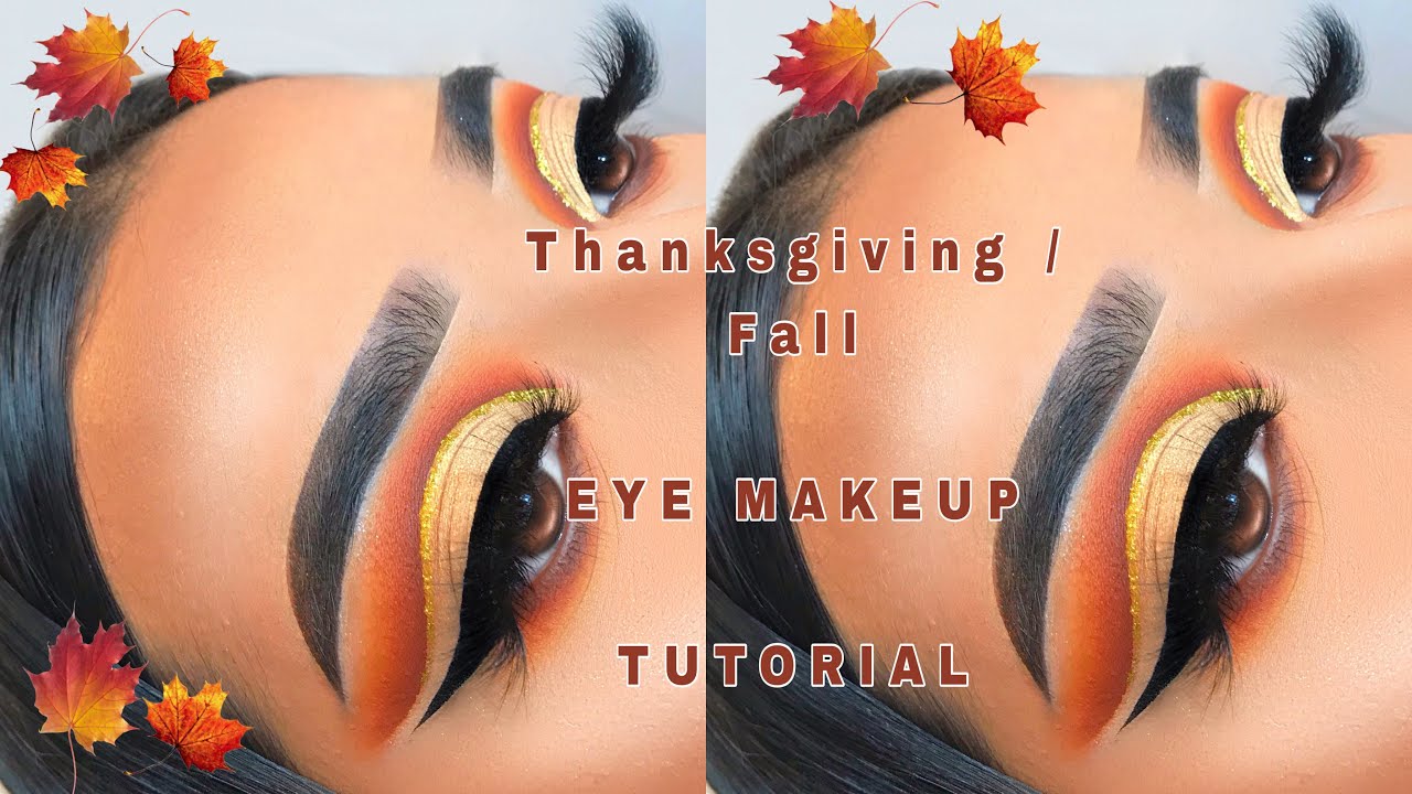 Thanksgiving Fall Cute Eye Makeup Tutorial Youtube