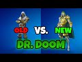 OLD Vs. NEW Dr. Doom Fortnite Skins, Which Is BETTER ⁉️ (THE WANDERER Style Gameplay + Full Review)