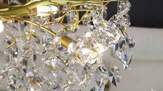 luxury gold crystal chandelier 20% off sales now