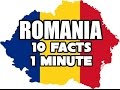 Romania - 10 Facts in 1 Minute