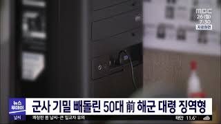 군사,기밀,빼돌린,50대,전직,해군,대령,징역형