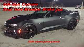 6th Gen Camaro non-brembo brake job. (With electric parking solenoid)