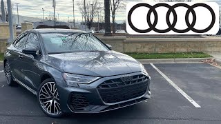 2025 Audi S3 Premium Plus: POV Start Up, Test Drive, Walkaround and Review