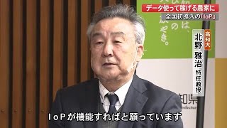 楽して稼げる農業へ！全国初「IoPクラウド」始動“農家に新たな創意工夫を引き出したい”【高知】 (21/01/20 21:30)