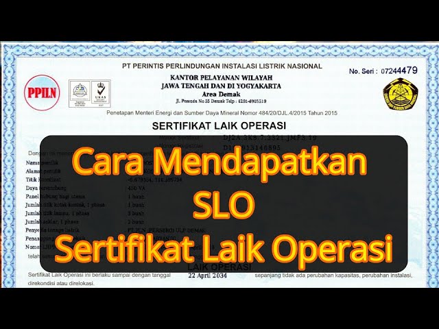 Sertifikat Laik Operasi – Newstempo