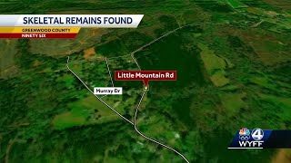 Investigation opened after skeletal remains have been found in Greenwood County, South Carolina