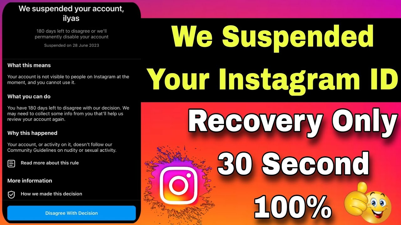 We Suspended Your Account | Instagram We Suspended Your Account | How ...