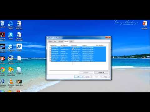 How to stop programs runnning at startup windows 7, Vista, or XP Tutorial How to stop programs runnning at startup windows 7, Vista, or XP Tutorial