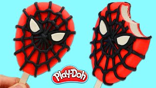 How to Make a Marvel Spider-Man Play Doh Lollipop and Imagine Ink Magic Marker Coloring Book!