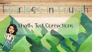 Math Test Corrections Explained ✏️