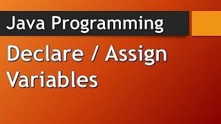 Declaring Variables | Java Programming | Java | NetBeans
