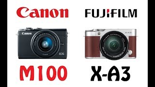 Canon EOS M100 vs Fujifilm X-A3